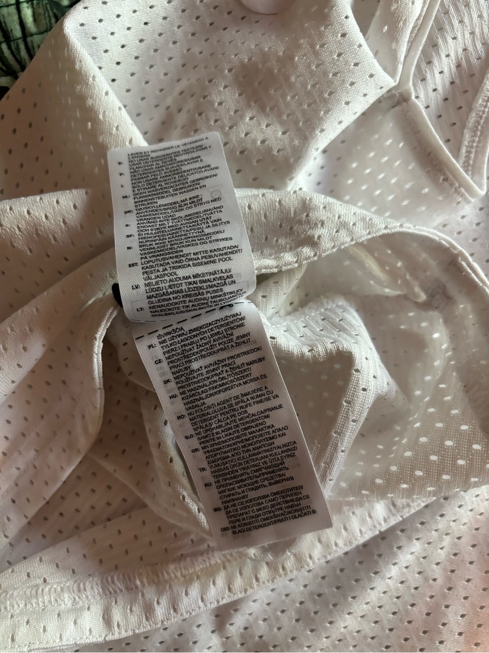adidas white Perforated Racerback Tank - Picture 5 of 6